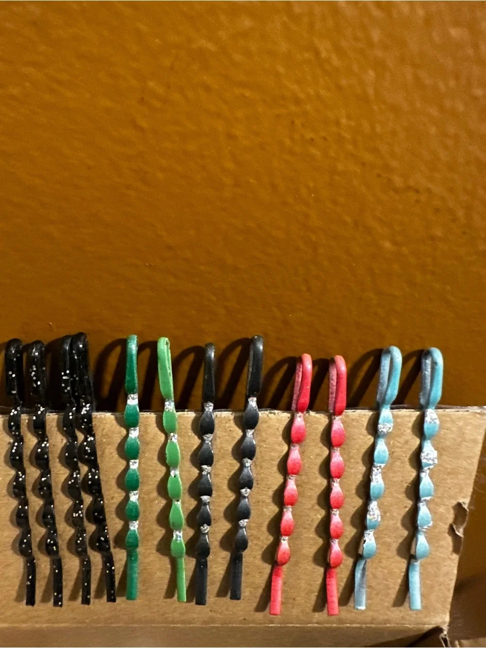 Decorative Vintage Bobby Pins - 12 Multi Color Set